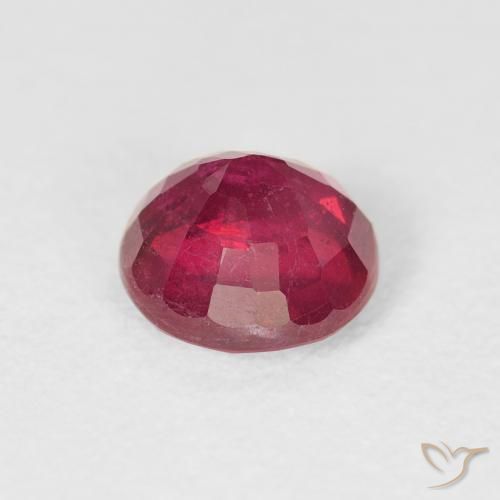 Ruby Gemstone in 6.5 mm (calibrated) Size for Sale, Ruby Stone in Medium Red Color