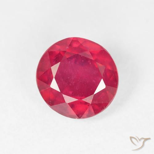 1.29ct Natural Jam Red Ruby, Round, VS