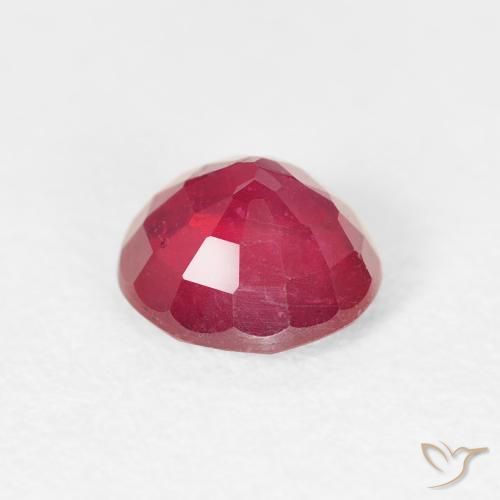 Ruby Gemstone in 6 mm (calibrated) Size for Sale, Ruby Stone in Jam Red Color