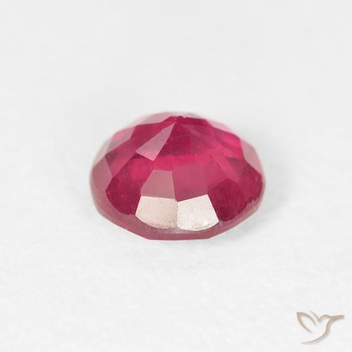 Ruby Gemstone in 6 mm (calibrated) Size for Sale, Ruby Stone in Medium Red Color