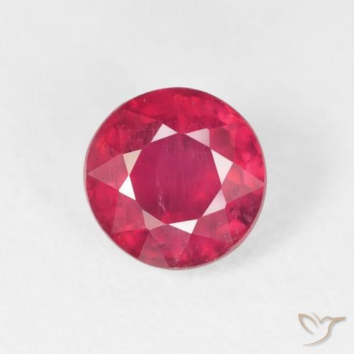 1.65ct Natural Deep Crimson Ruby, Round, VS
