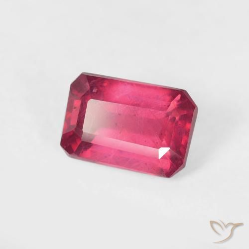 1.00 ct Red Ruby Stone, Natural Ruby in Octagon Step Cut Shape for Sale