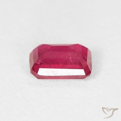 Ruby Gemstone in 6 x 4 mm (calibrated) Size for Sale, Ruby Stone in Light Red Color