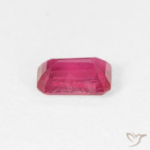 Ruby Gemstone in 6 x 4 mm (calibrated) Size for Sale, Ruby Stone in Reddish Pink Color