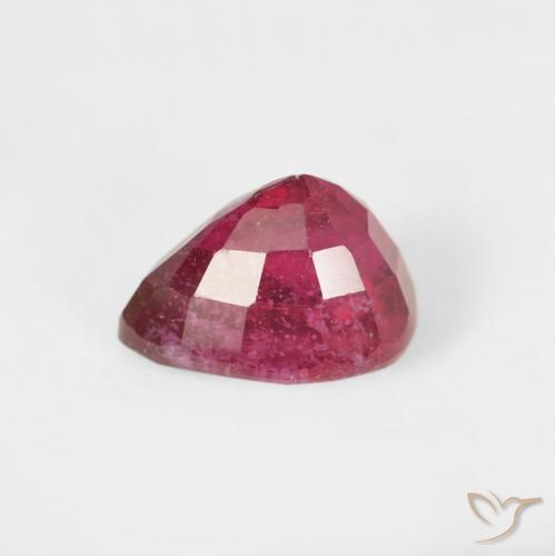 Ruby Gemstone in 8 x 6 mm (calibrated) Size for Sale, Ruby Stone in Jam Red Color