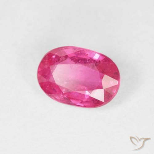 1.11 ct Red Ruby Stone, Natural Ruby in Oval Facet Shape for Sale