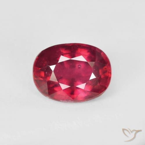 2.23ct Natural Blood Red Ruby, Oval, VS-SI