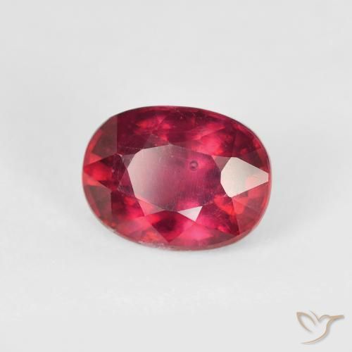 2.23 ct Red Ruby Stone, Natural Ruby in Oval Facet Shape for Sale