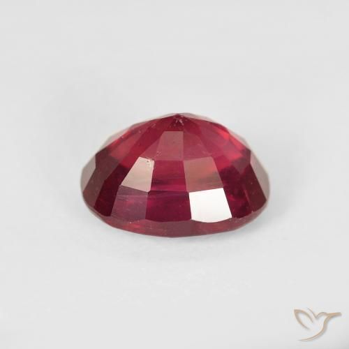 Ruby Gemstone in 8 x 6 mm (calibrated) Size for Sale, Ruby Stone in Blood Red Color
