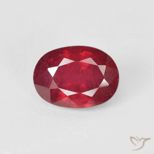 2.25ct Natural Deep Crimson Ruby, Oval, VS