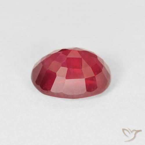 Ruby Gemstone in 8 x 6 mm (calibrated) Size for Sale, Ruby Stone in Deep Crimson Color