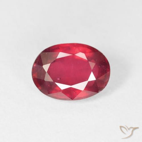 1.88ct Natural Deep Crimson Ruby, Oval, VS