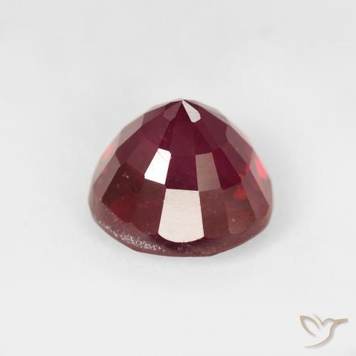 Ruby Gemstone in 8 mm (calibrated) Size for Sale, Ruby Stone in Deep Crimson Color
