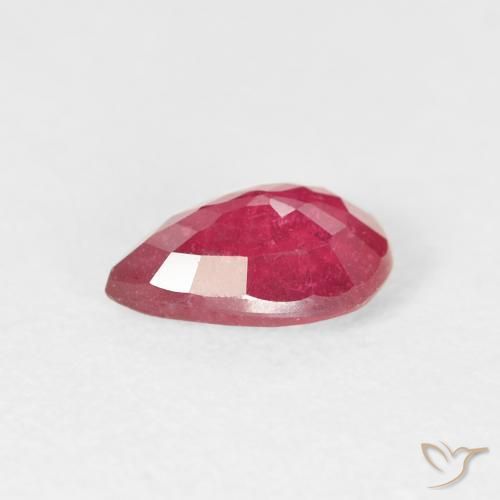 Ruby Gemstone in 6.1 x 5 mm Size for Sale, Ruby Stone in Deep Crimson Color