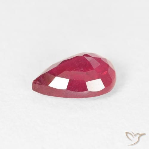 Ruby Gemstone in 7 x 5 mm (calibrated) Size for Sale, Ruby Stone in Pinkish Red Color