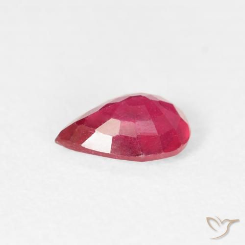 Ruby Gemstone in 7 x 5 mm (calibrated) Size for Sale, Ruby Stone in Reddish Pink Color