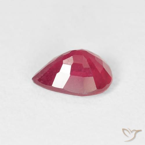 Ruby Gemstone in 7 x 5 mm (calibrated) Size for Sale, Ruby Stone in Jam Red Color