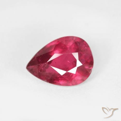 1.04ct Natural Pinkish Red Ruby, Pear Shape, VS-SI