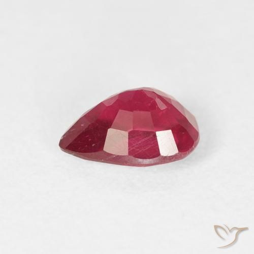 Ruby Gemstone in 7 x 5 mm (calibrated) Size for Sale, Ruby Stone in Pinkish Red Color