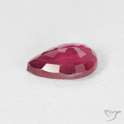 Ruby Gemstone in 7 x 5 mm (calibrated) Size for Sale, Ruby Stone in Pinkish Red Color