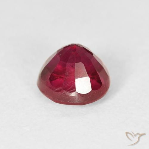Ruby Gemstone in 6 mm (calibrated) Size for Sale, Ruby Stone in Medium Red Color