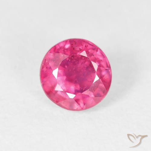 0.87ct Natural Medium Pink Ruby, Round, VS