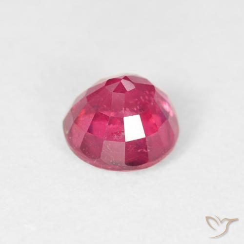 Ruby Gemstone in 5 mm (calibrated) Size for Sale, Ruby Stone in Medium Pink Color