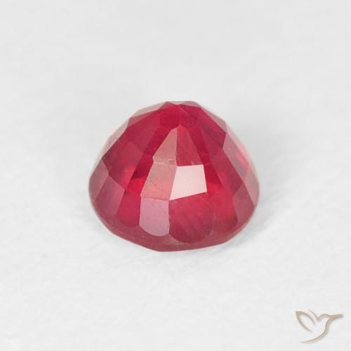 Ruby Gemstone in 5 mm (calibrated) Size for Sale, Ruby Stone in Intense Pink Color