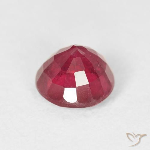 Ruby Gemstone in 6 mm (calibrated) Size for Sale, Ruby Stone in Jam Red Color