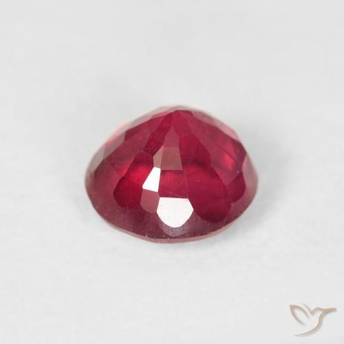 Ruby Gemstone in 5.7 mm Size for Sale, Ruby Stone in Hot Pink Color