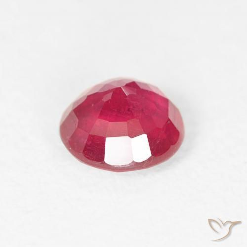 Ruby Gemstone in 5.5 mm (calibrated) Size for Sale, Ruby Stone in Intense Pink Color