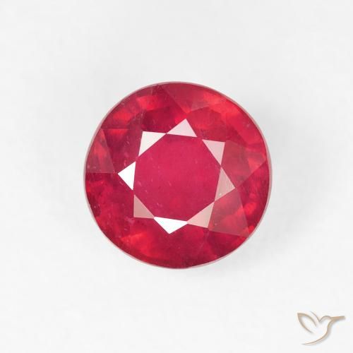 1.29ct Natural Jam Red Ruby, Round, VS