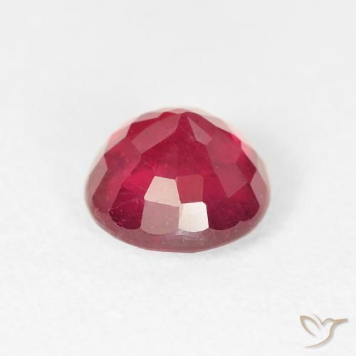 Ruby Gemstone in 6 mm (calibrated) Size for Sale, Ruby Stone in Jam Red Color
