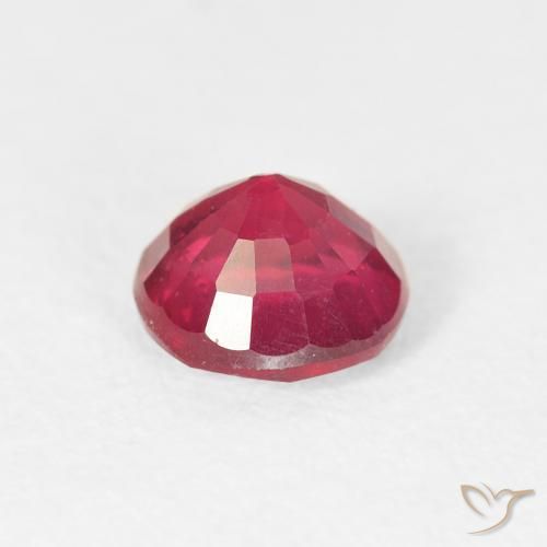 Ruby Gemstone in 5.5 mm (calibrated) Size for Sale, Ruby Stone in Jam Red Color