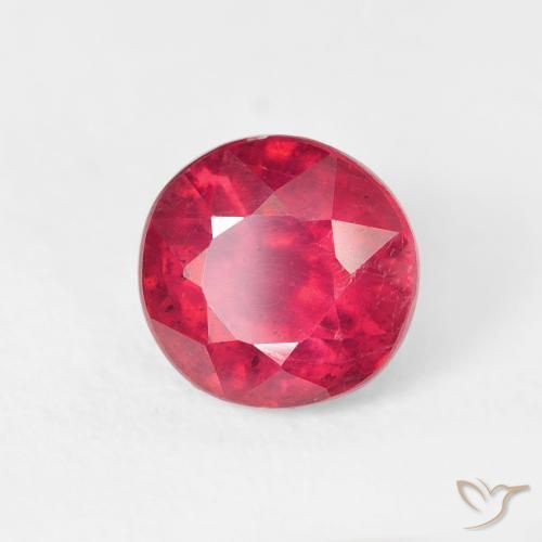1.46 ct Pink Ruby Stone, Natural Ruby in Round Facet Shape for Sale