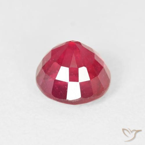 Ruby Gemstone in 6 mm (calibrated) Size for Sale, Ruby Stone in Magenta Pink Color