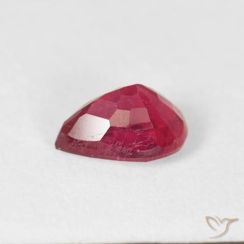 Ruby Gemstone in 6.7 x 4.8 mm Size for Sale, Ruby Stone in Light Red Color
