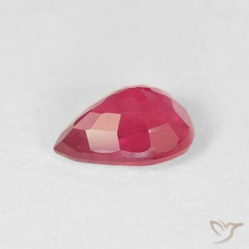 Ruby Gemstone in 7 x 5 mm (calibrated) Size for Sale, Ruby Stone in Pinkish Red Color