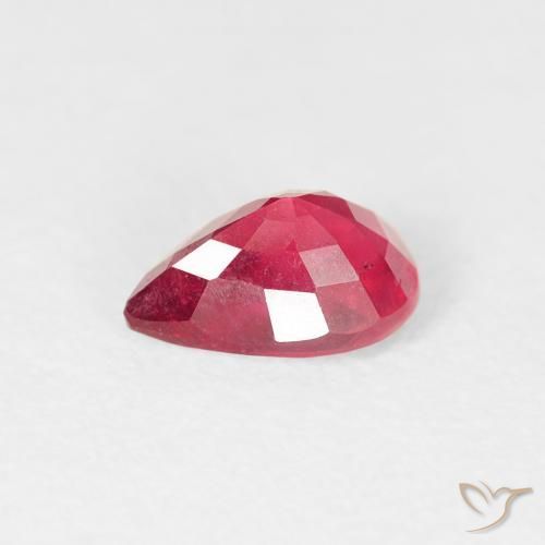 Ruby Gemstone in 6.7 x 4.7 mm Size for Sale, Ruby Stone in Medium Red Color