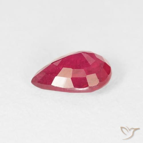 Ruby Gemstone in 7 x 5 mm (calibrated) Size for Sale, Ruby Stone in Deep Crimson Color