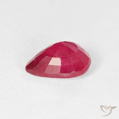 Ruby Gemstone in 7 x 5 mm (calibrated) Size for Sale, Ruby Stone in Reddish Pink Color