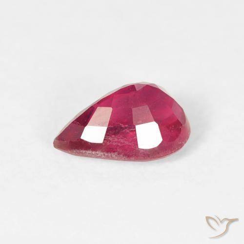 Ruby Gemstone in 6.3 x 4.2 mm Size for Sale, Ruby Stone in Light Red Color