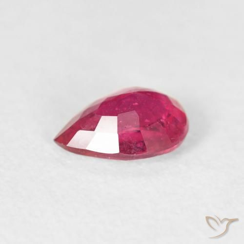 Ruby Gemstone in 5.7 x 4.1 mm Size for Sale, Ruby Stone in Light Red Color