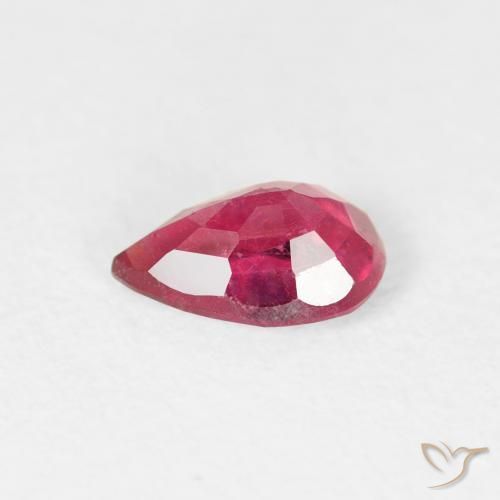Ruby Gemstone in 6 x 4 mm (calibrated) Size for Sale, Ruby Stone in Pinkish Red Color