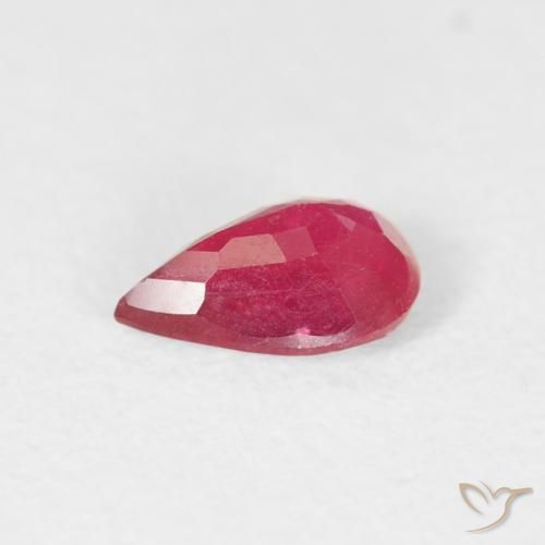 Ruby Gemstone in 6 x 4 mm (calibrated) Size for Sale, Ruby Stone in Deep Crimson Color