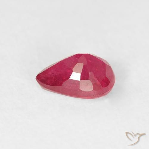Ruby Gemstone in 5.8 x 4.1 mm Size for Sale, Ruby Stone in Pinkish Red Color