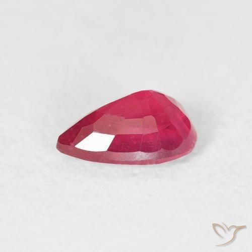 Ruby Gemstone in 6.1 x 4.2 mm Size for Sale, Ruby Stone in Pinkish Red Color