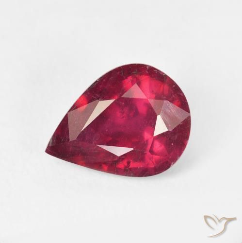 2.52ct Natural Pinkish Red Ruby, Pear Shape, VS