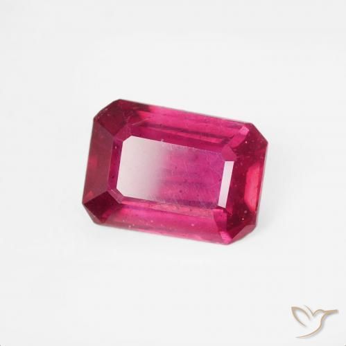 1.16 ct Red Ruby Stone, Natural Ruby in Octagon Step Cut Shape for Sale