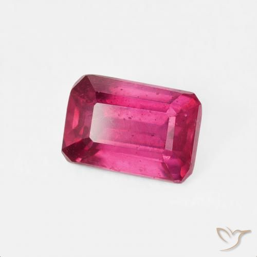 0.94 ct Red Ruby Stone, Natural Ruby in Octagon Step Cut Shape for Sale